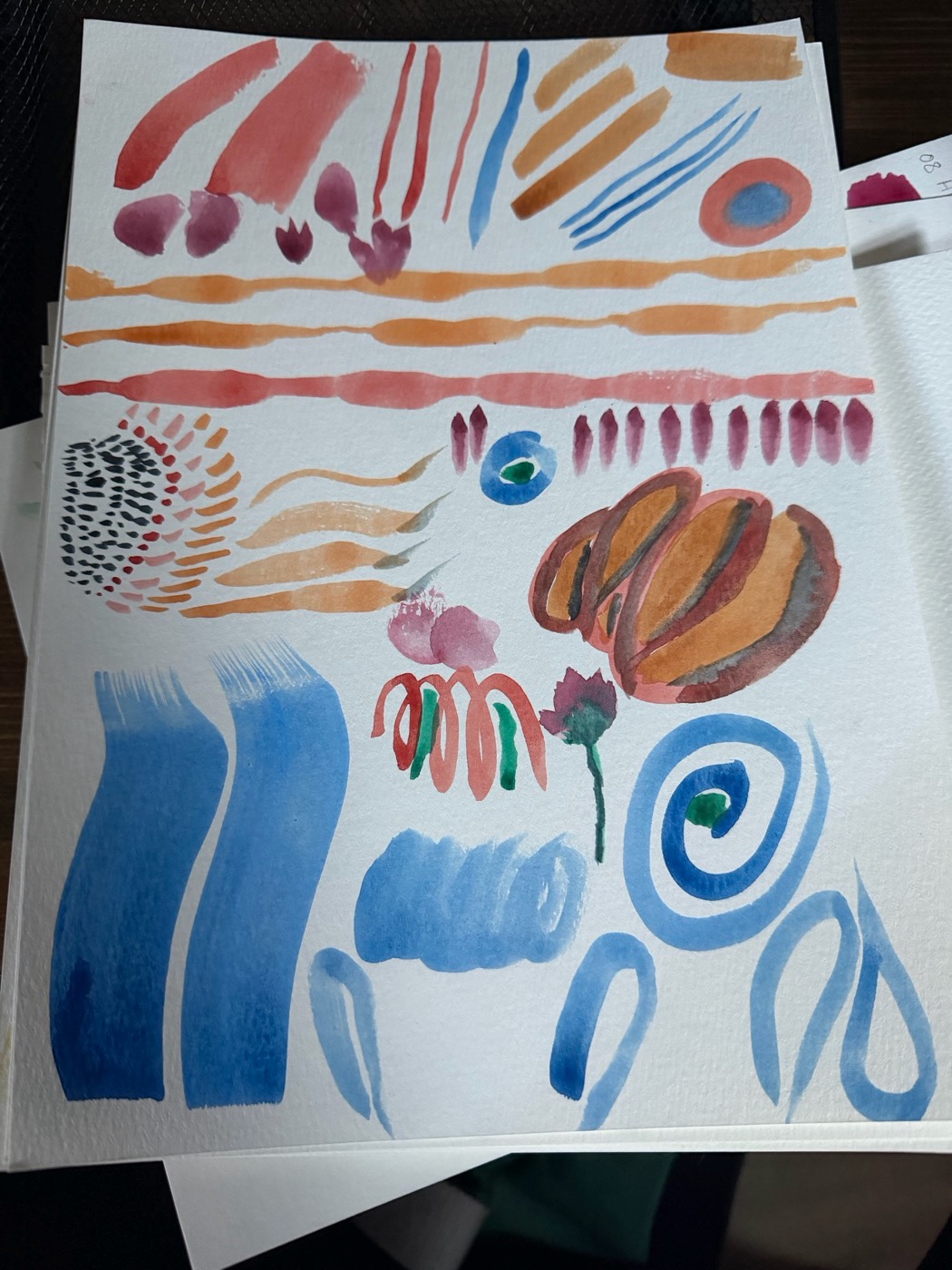 Brush-stroke sheet 1