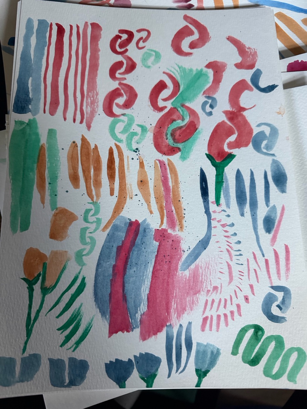 Brush-stroke sheet 2